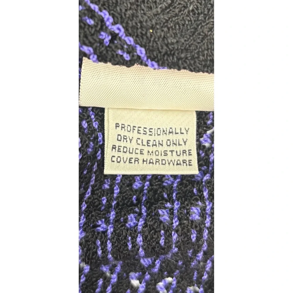 St. John Sport Marie Gray Vtg Purple Black Sweater Vest Sleeveless Top Petite P